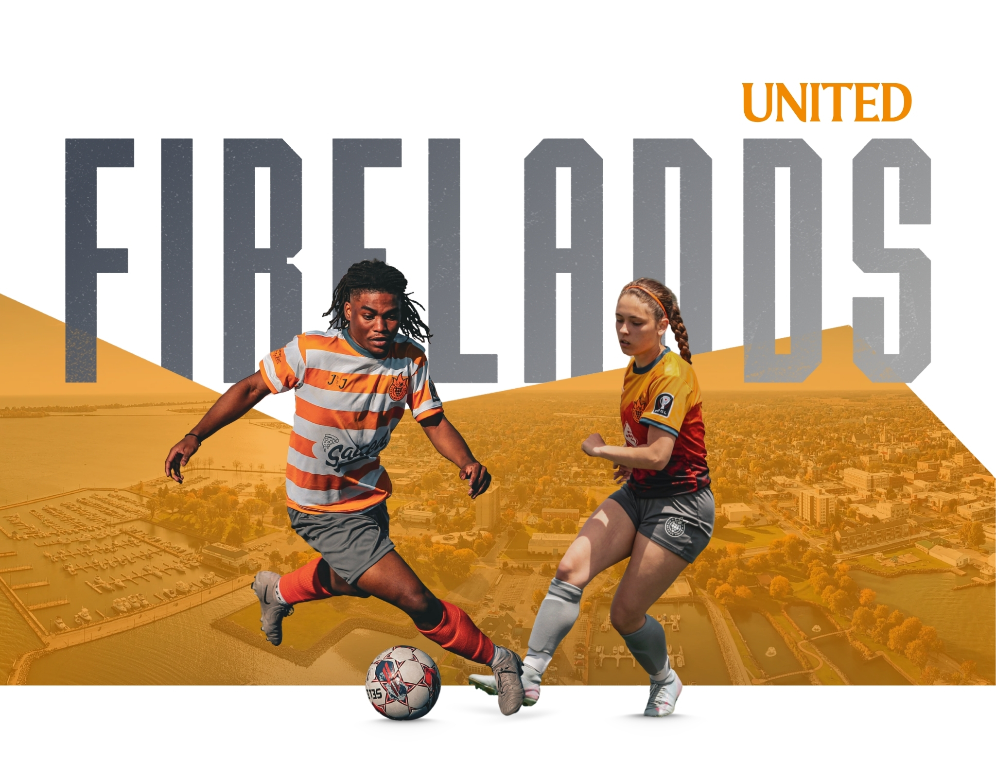 Firelands United men's and women's players